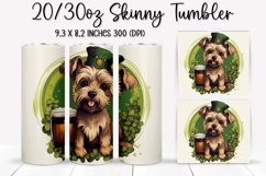 St. Patrick&#039;s Day DOG - Tumbler Sublimation Design Product Image 1