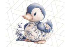 Blue Floral Stuffed Animal Clipart PNG, Cute Stuffed Animals Product Image 3