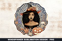 Halloween Witch Wind Spinner Sublimation Design Product Image 1