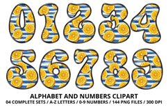 Mediterranean Lemon Alphabet PNG Summer Letters 300 DPI Product Image 5