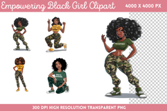 Empowering Black Girl Clipart Bundle PNG Product Image 3