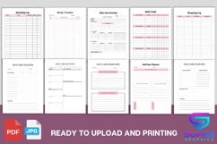 All-In-One Ultimate Life &amp; Wellness Planner Canva Bundle KDP Product Image 5