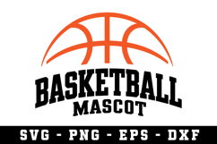 Basketball Mascot Svg |Basketball SVG Cut files | Cricut Product Image 1