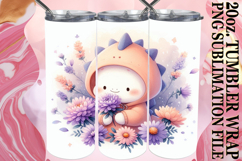 JOYFUL NIGHTS 20oz TUMBLER WRAP, Cute Dino Product Image 1