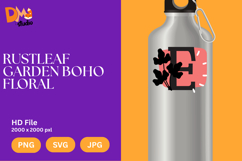 Rustleaf Garden Boho Floral Monogram Product Image 1