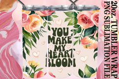 Joyful journeys 20oz tumbler wrap, Flower Quote Product Image 1