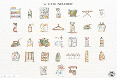 Hand-Drawn Laundry Clipart Product Image 4