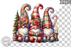 Christmas Gnome Sublimation - Clipart PNG Design Product Image 1