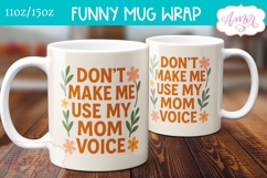 Funny Mom Mug Wrap PNG | Mother's Day mug Sublimation Product Image 3