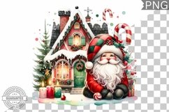 Christmas Santa Sublimation - Clipart PNG Design Product Image 1