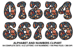 Vintage Toys Alphabet and Numbers PNG 300 DPI Product Image 5