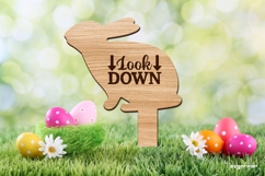 Easter Egg Hunt Bunny Sign Laser Cut | Glowforge | SVG Product Image 1