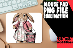 CHEERFUL MOUSE PAD SUBLIMATION INSPIRATION, Easter Bunny Product Image 1