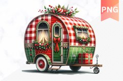 Christmas Whimsical Caravan - Clipart PNG Design Product Image 1