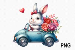 Easter Day Bunny Sublimation - Easter Day Clipart PNG Design Product Image 1