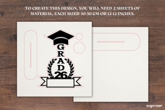 Graduation Tassel Holder Laser Cut | Glowforge | SVG Product Image 3