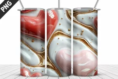 Valentines Love Skinny Tumbler PNG Wrap| Valentines Tumbler Product Image 4