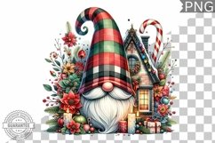 Christmas Gnome Sublimation - Clipart PNG Design Product Image 1
