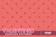 St Valentine's Day Hearts Cupid Love Seamless Pattern PNG Product Image 1