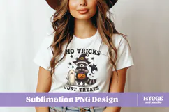 Vintage Funny Sarcastic Feral Witch Raccoon Halloween PNG Product Image 2