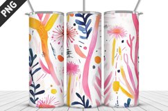 Flowers Tumbler Wrap | Sublimation Design | Tumble PNG Product Image 4