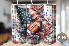 4th Of July Football Tumbler Bundle - 30 Designs Product Image 16