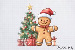 Christmas Gingerbread Man Clipart Bundle PNG Product Image 16