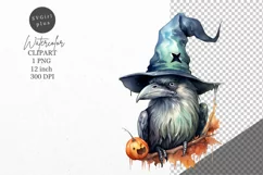 Halloween clipart, Raven clipart, Autumn clipart Product Image 1