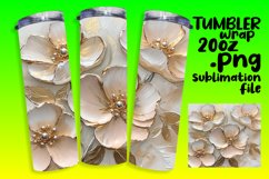 FRESH PNG for 20oz Tumbler Design , 3D Flower Product Image 1
