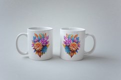 3d Flower Sublimation Mug, 3d mug wrap, 30 PNG Designs Product Image 15