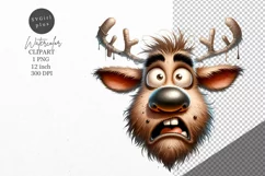 Deer clipart, Funny deer clipart, Animals clipart Product Image 1