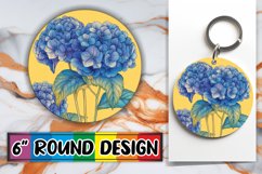 Dynamic Circle Design for Coaster Template , Beauty Flower Product Image 1