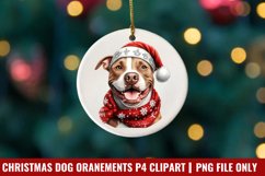 Breeds Of Christmas Dog Ornaments Clipart Bundle PNG Product Image 16