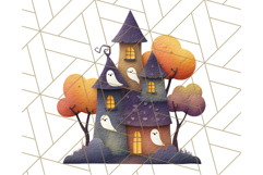 Kawaii Halloween Clipart Cute Kids and Candy Elements Png Product Image 3
