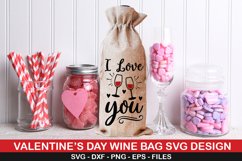 Valentine Wine Bag SVG Bundle -Valentine Design Product Image 6
