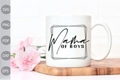 Mama of boy SVG Cut Files / Mama Quote SVG Design Product Image 2