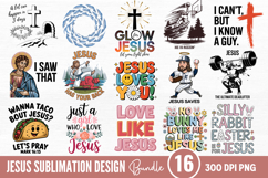 Jesus Sublimation Bundle PNG Product Image 1