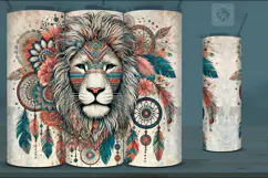 4 Lion Tumbler Sublimation, 20 oz Tumbler Wrap Product Image 5