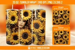 Tumbler Sublimation Wrap, 20 oz Fall Tumbler Wrap Product Image 1
