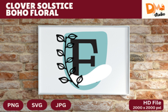 Clover Solstice Boho Floral Monogram Product Image 1