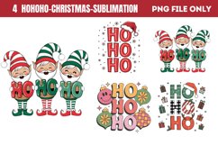 Hohoho Christmas Clipart PNG Product Image 1