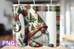Christmas Gnome Tumbler Sublimation - 20 Oz Skinny Tumbler Product Image 1