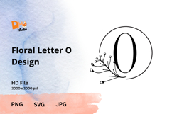 The Floral Letter Design Product Image 1