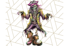Bold Zombie Clipart PNG, Creepy Halloween Clip Art Product Image 3
