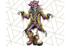 Bold Zombie Clipart PNG, Creepy Halloween Clip Art Product Image 3