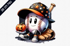 Halloween Baseball Sublimation - Clipart PNG Design Product Image 1