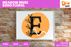 Meadow Muse Boho Floral Monogram Product Image 1