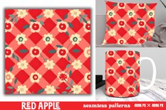 Red Apple Pattern Digital Papers Product Image 1