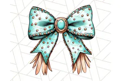 Western Style Bow PNG, Cute Cowboy, Cowgirl Coquette Png Product Image 3