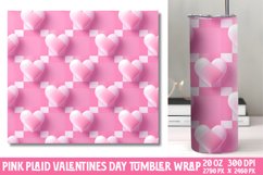 Valentines Day Pink Tumbler Wrap Product Image 1